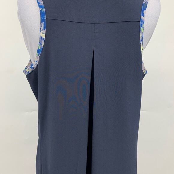 J Jill Tank Dress Womens ST Small Tall Navy Fit On The Go Racerback Sleeveless - Picture 6 of 12